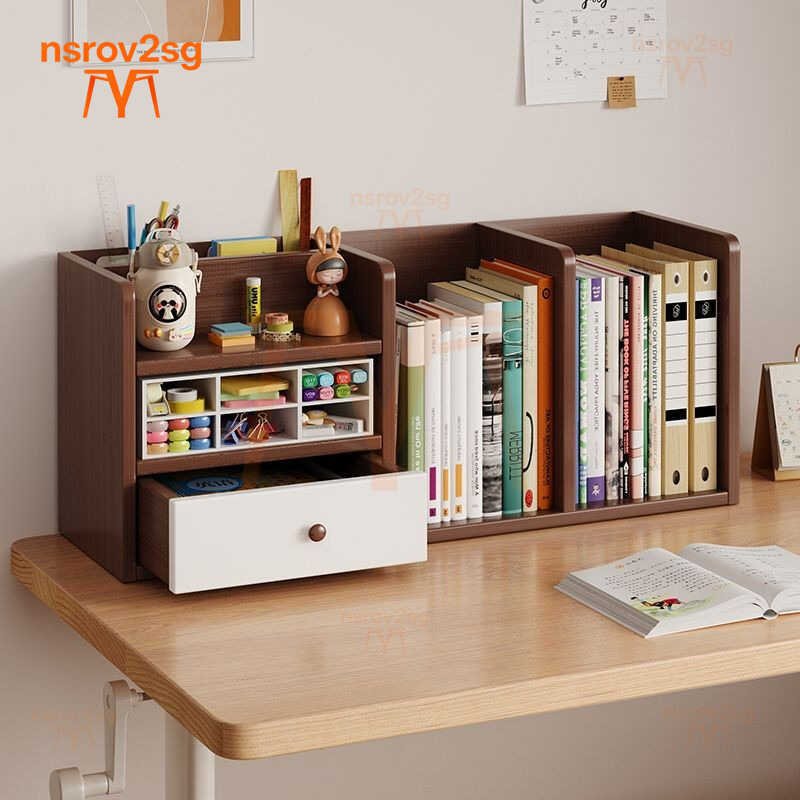 LYFPH ice rack table bookshelf vertical multi-level desk storage shelf ...
