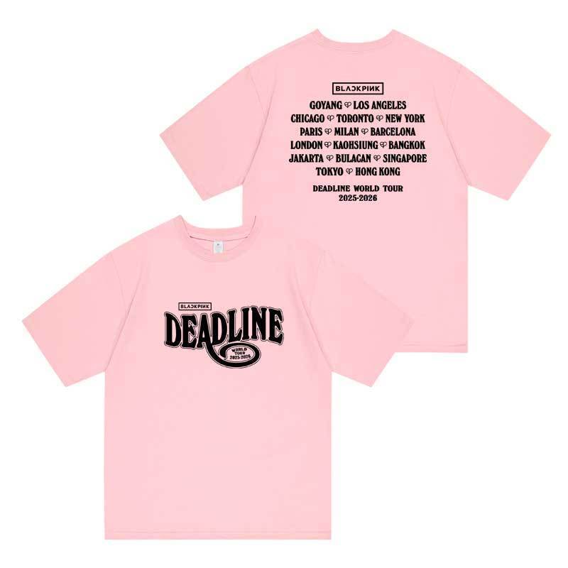KPOP 2025 Blackpink Deadline World Tour Asia Merch Washed Cotton