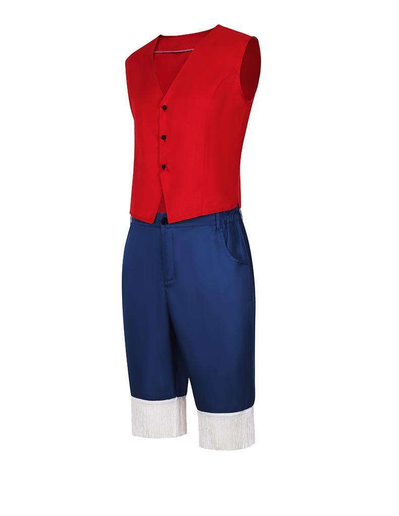 OnePiece Monkey D. Luffy Straw Hat Anime Cosplay Costume Party ...