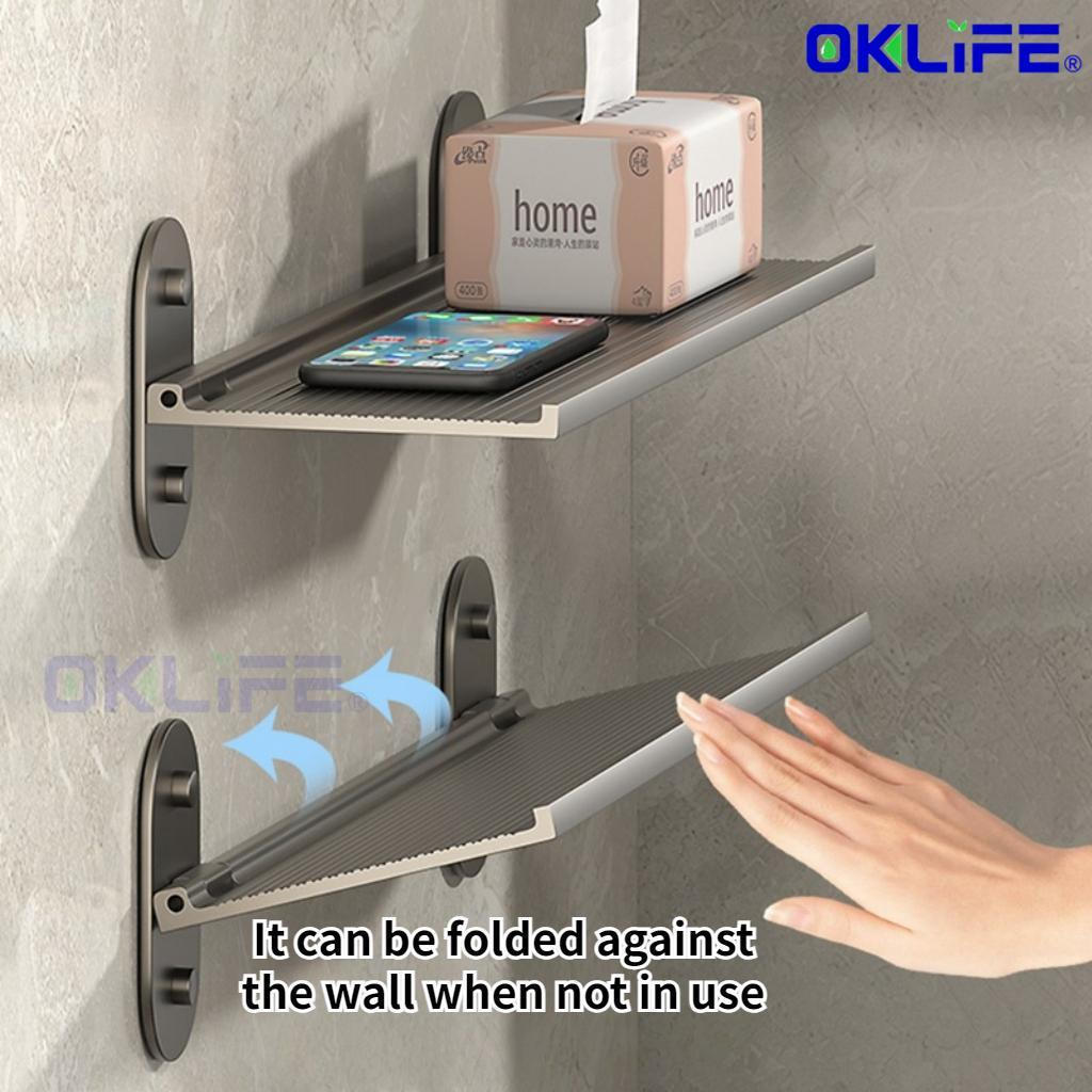 Single Tier No Drill Bathroom Shelf Rust Proof Wall Mount Above Mirror Washstand Organizer Condo Toilet Storage view 7