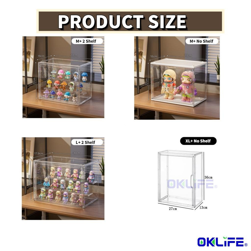 Transparent Acrylic Blind Box Display Rack Figure Toy Dustproof Storage Display Cabinet Desktop Storage Rack view 7