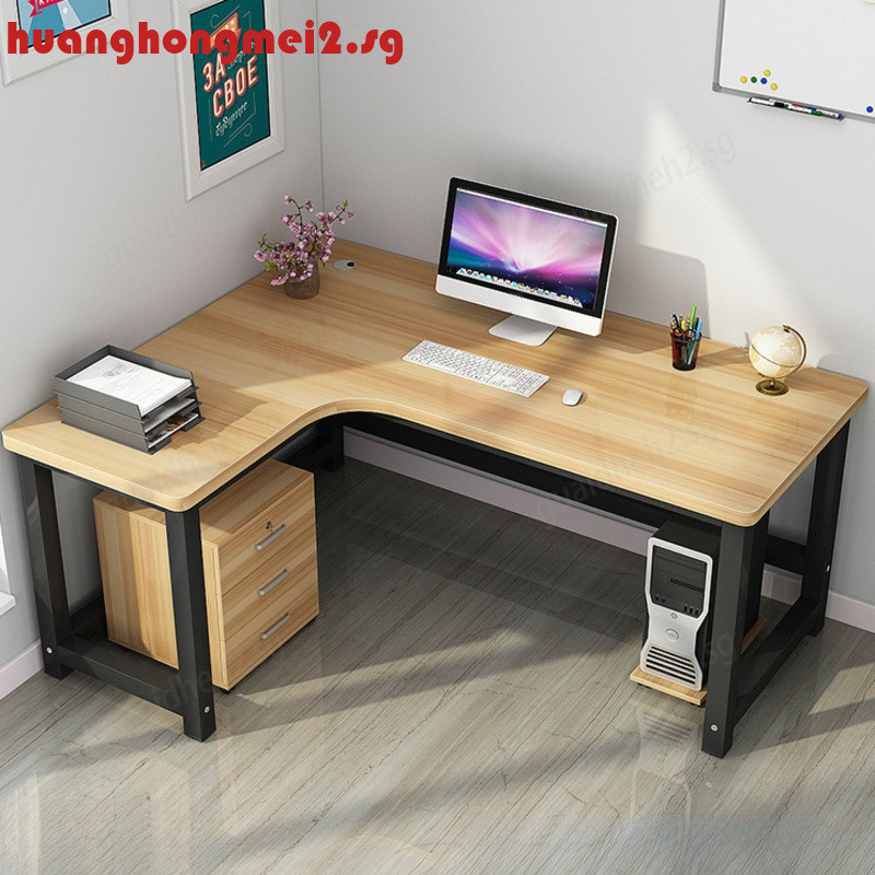 Huanghongmei2.Sg Desktop Computer Table L-Shaped Study Table Corner ...