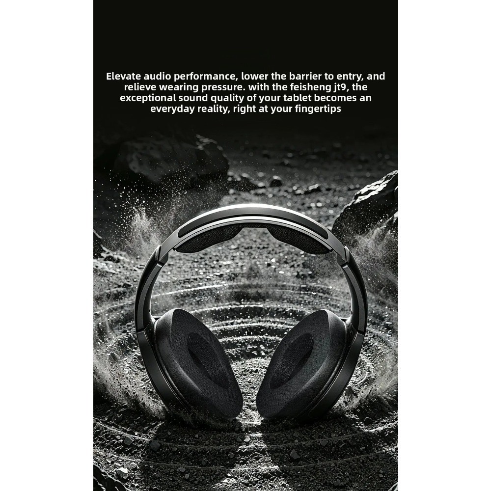 FiiO JT9 Over‑Ear Wired Headphones Hi‑Fi High Fidelity Monitor Headset ...