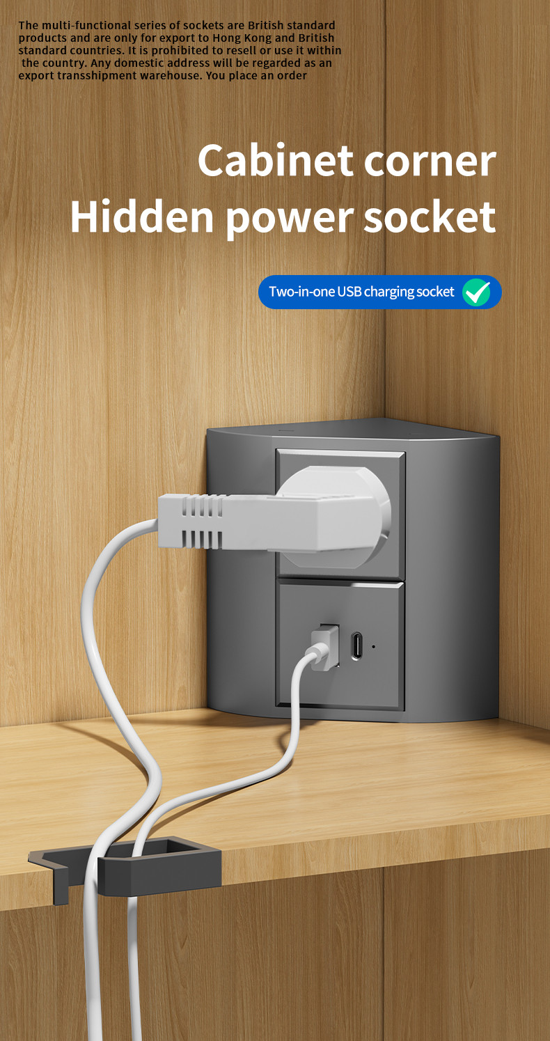 FUNAYA Bathroom Mirror Cabinet Corner Socket Plug Laboratory Universal ...