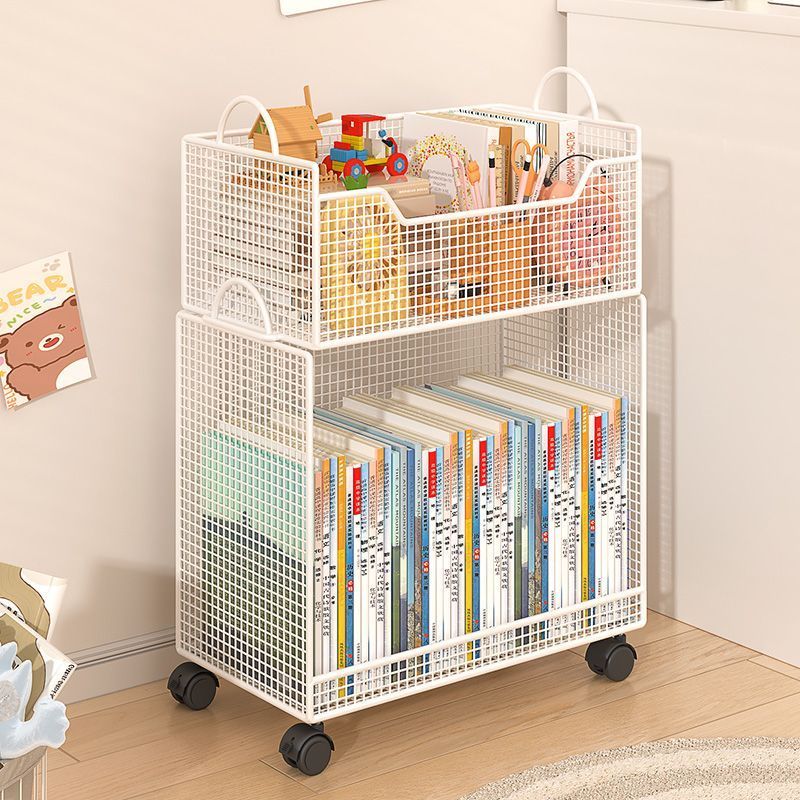 Movable Bookshelf Floor-standing Table Storage Rack Book Storage Table ...