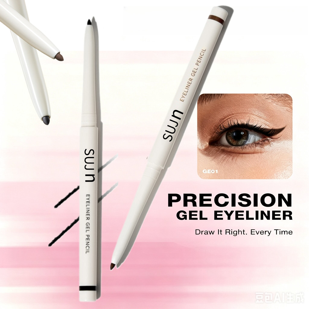 Gel Eyeliner Pencil Waterproof Smudge-Proof Long Lasting Slim Tip ...