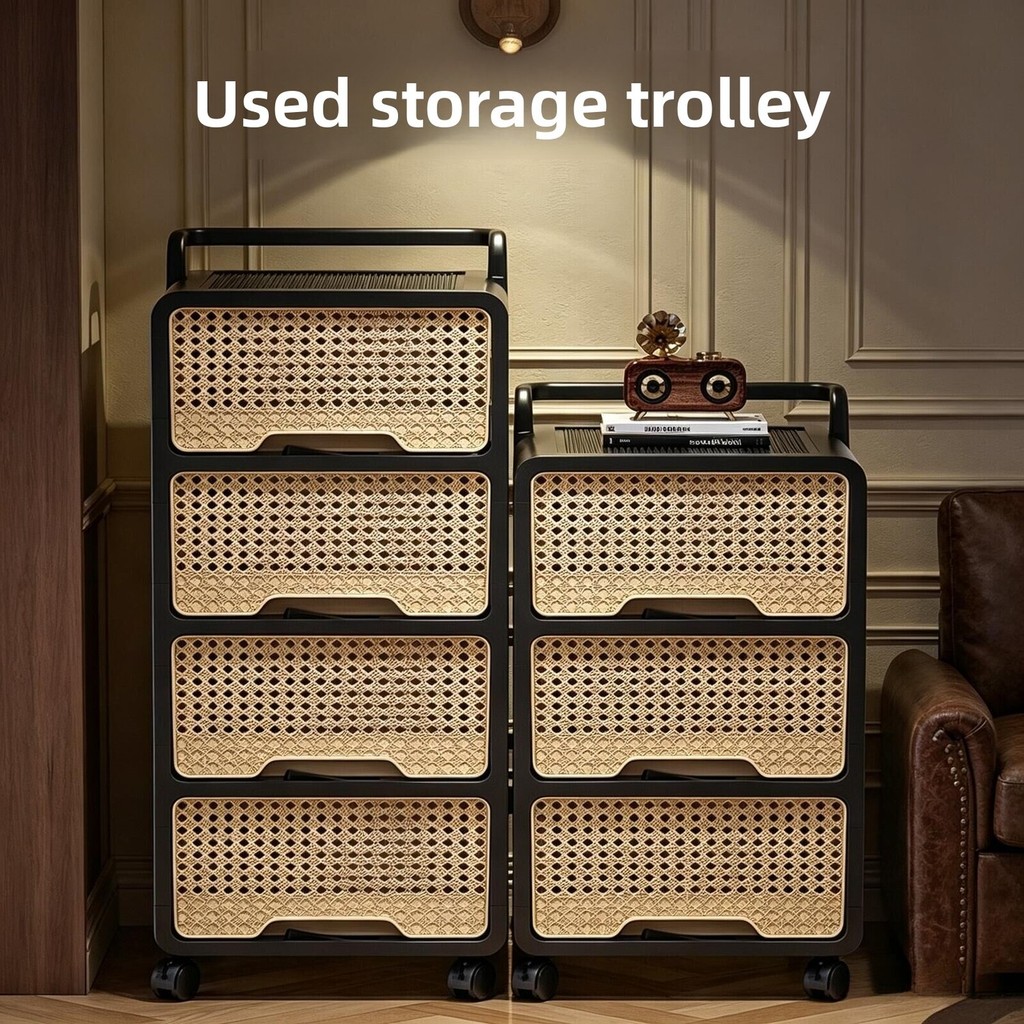 [No Installation Required] Storage Rack Small Trolley Storage Cabinet ...