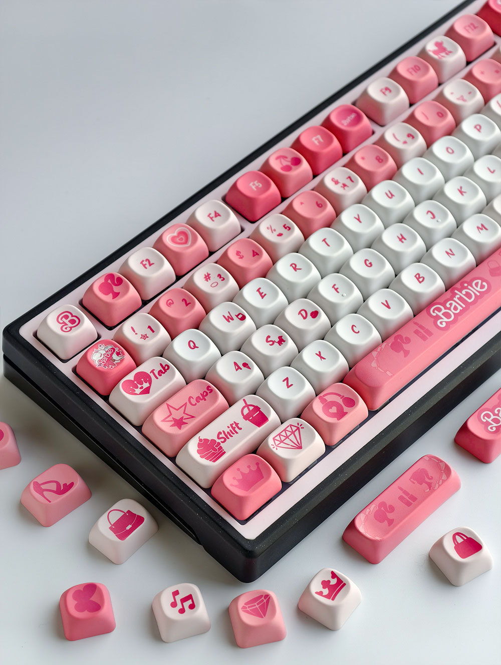 Barbie Keycaps MOA Profile 130 Keys PBT Dye Sublimation Aula F75 F99 ...