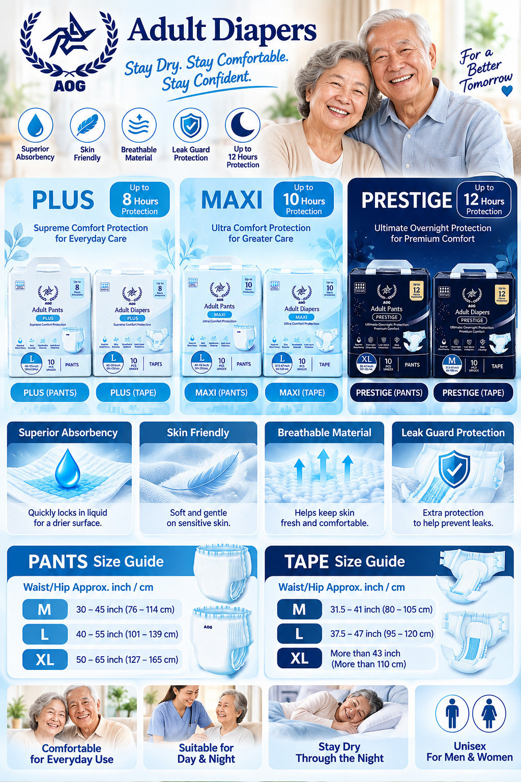 (Carton Deal) TENA ProSkin Pants Plus Adult Diapers / AOG Pants Plus ...