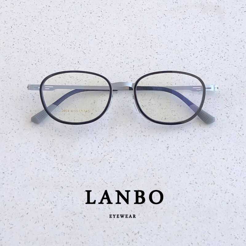 Ultra Light Steel Frame 10g Swan Oval Frame Myopia Glasses Male ...