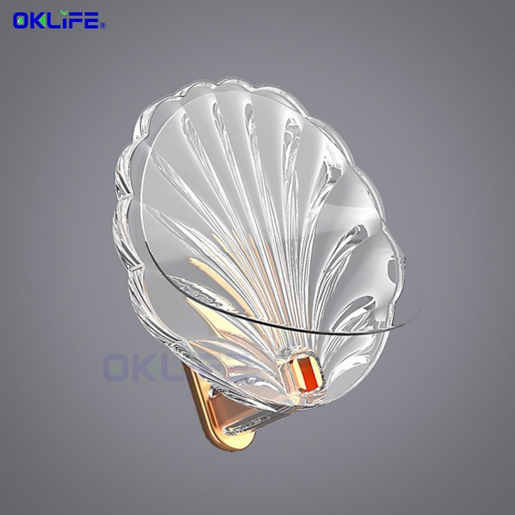 Transparent Seamless Shell Hooks No Drill Self Adhesive Multi Purpose Wall Hanging Organizer For Household view 4