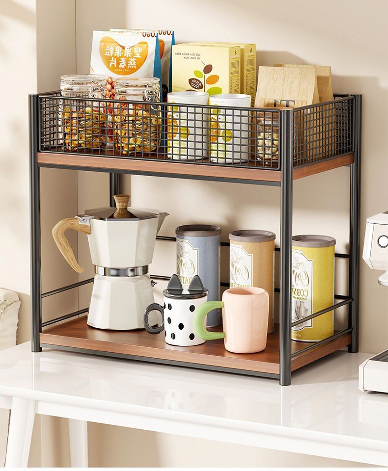 Storage rack, snack table, multi-layer shelf, seasoning rack shipping ...