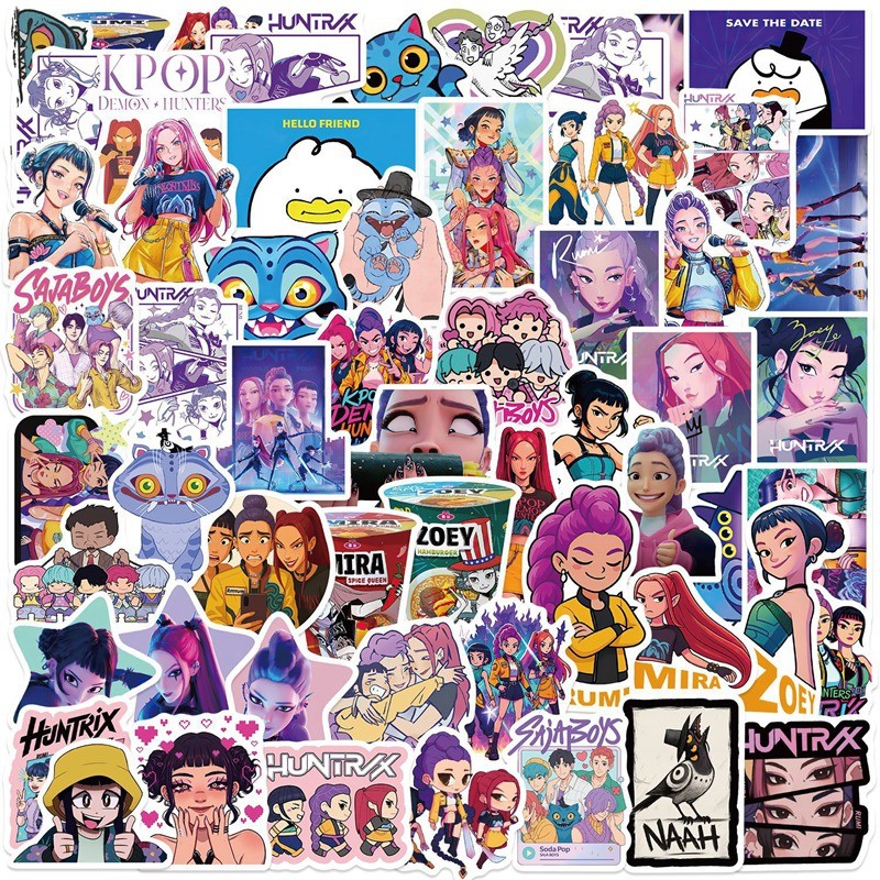 40Pcs/Set K-Pop Huntrix Notebook Stickers Creative Diy Waterproof ...