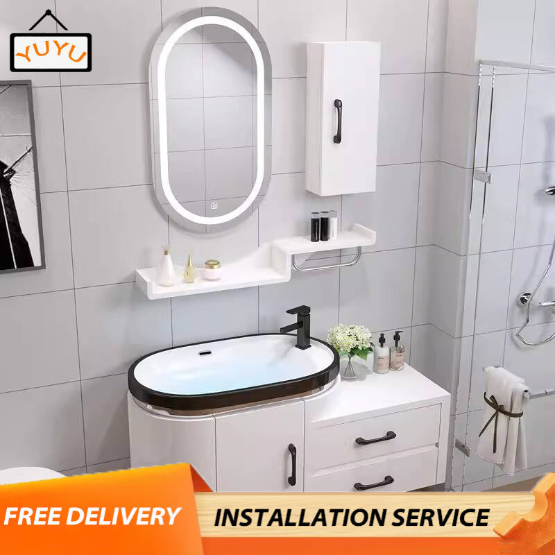 Pre-order 25 days】 Bathroom Cabinet Set Wash Basin Sink Washstand ...