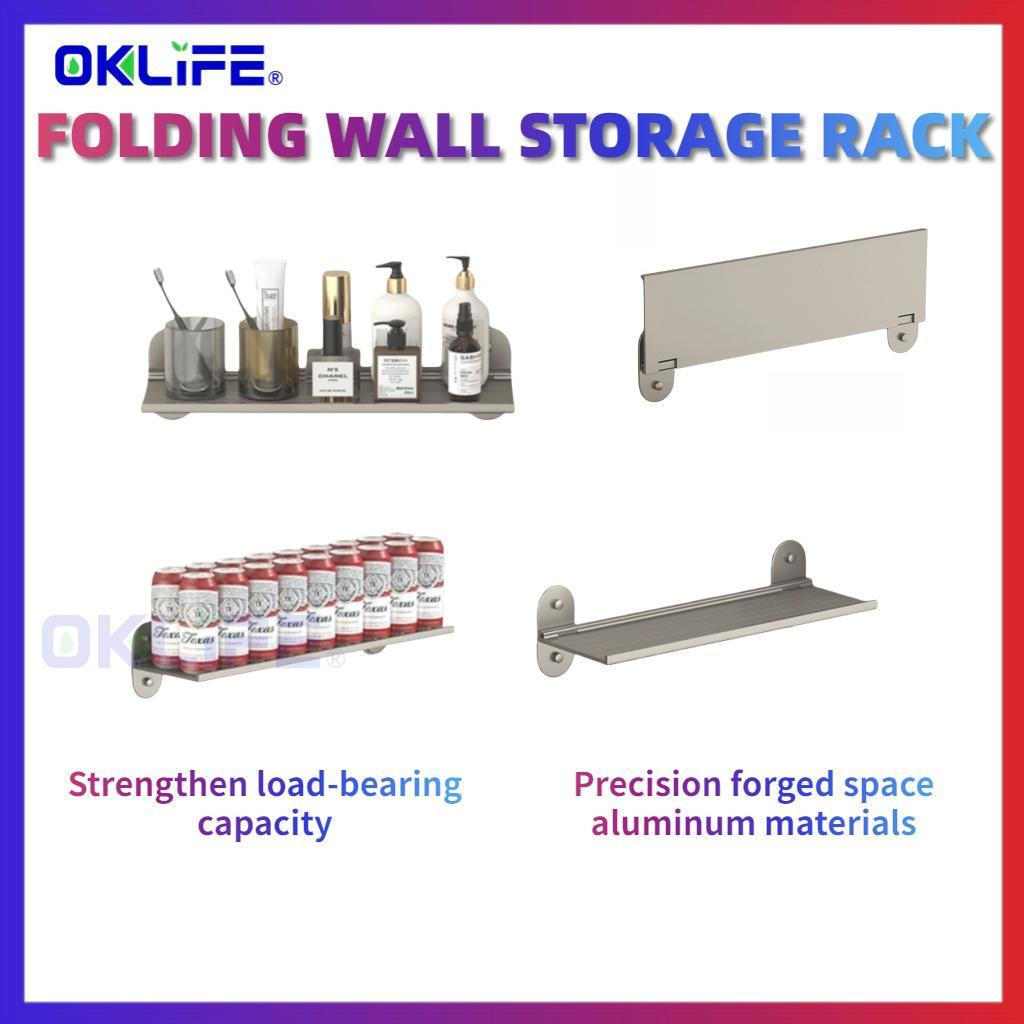Single Tier No Drill Bathroom Shelf Rust Proof Wall Mount Above Mirror Washstand Organizer Condo Toilet Storage