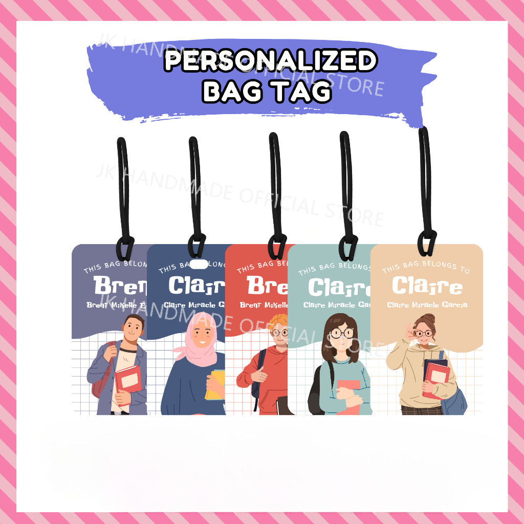 Personalized Acrylic Cartoon Characters Series Luggage Tags Cute ...