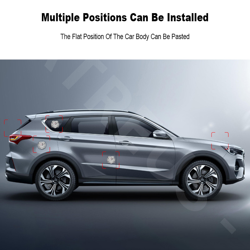 Mercedes Benz Car Metal Decoration Sticker Car Logo Warning Stickers 3D ...