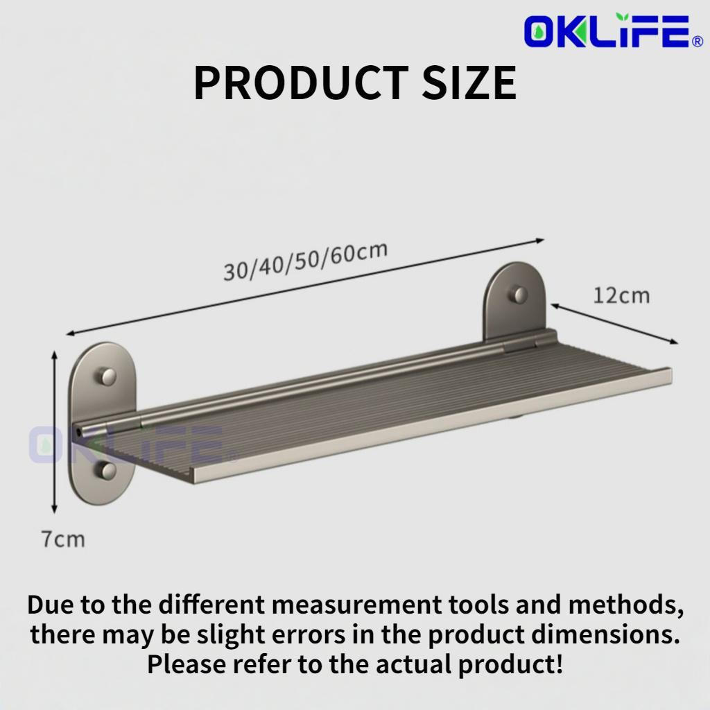 Single Tier No Drill Bathroom Shelf Rust Proof Wall Mount Above Mirror Washstand Organizer Condo Toilet Storage view 3