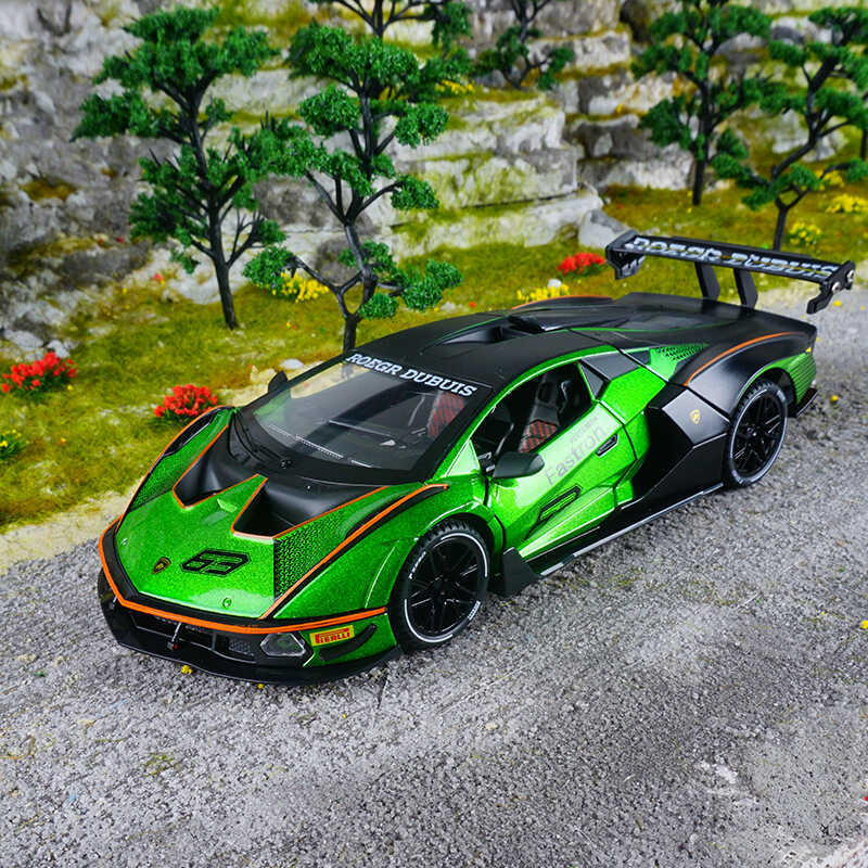 Simulation 1: 24 Lamborghini SC2 Alloy Sports Car Model Children's Toy ...