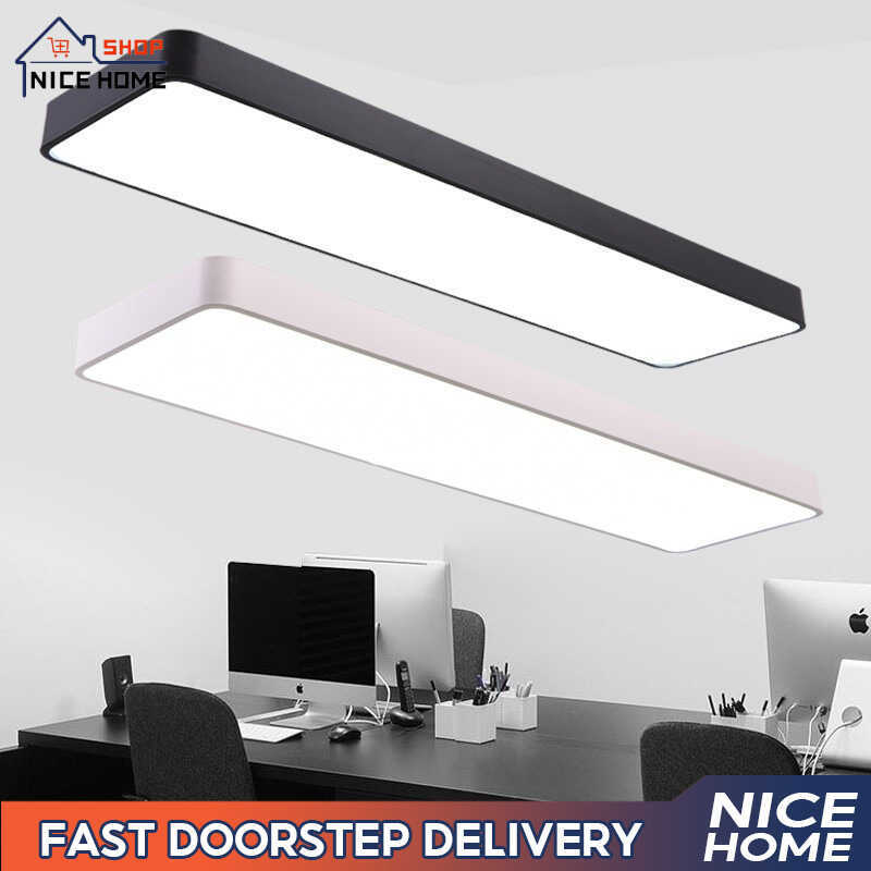 Lighting And Modern Simple LED Ceiling Light Rectangular Shaped Lamp ...
