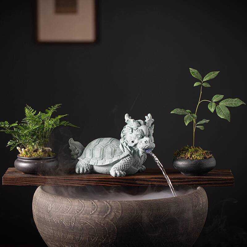 Chinese Style Auspicious Beast Lucky Kirin Ancient Method Fish Tank ...