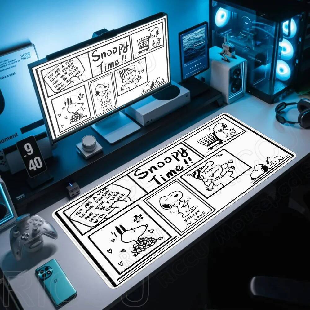 HD 400X900MM PC accessories Anime S-Snoopy XXL Mouse Pad Cute Cartoon ...