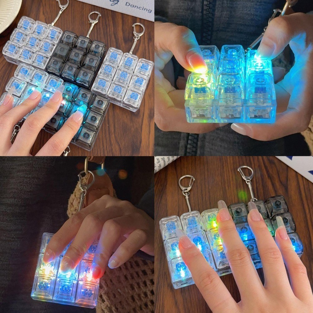 Creative Bread Mechanical Keyboard Keychain - Decompression Fidget ...