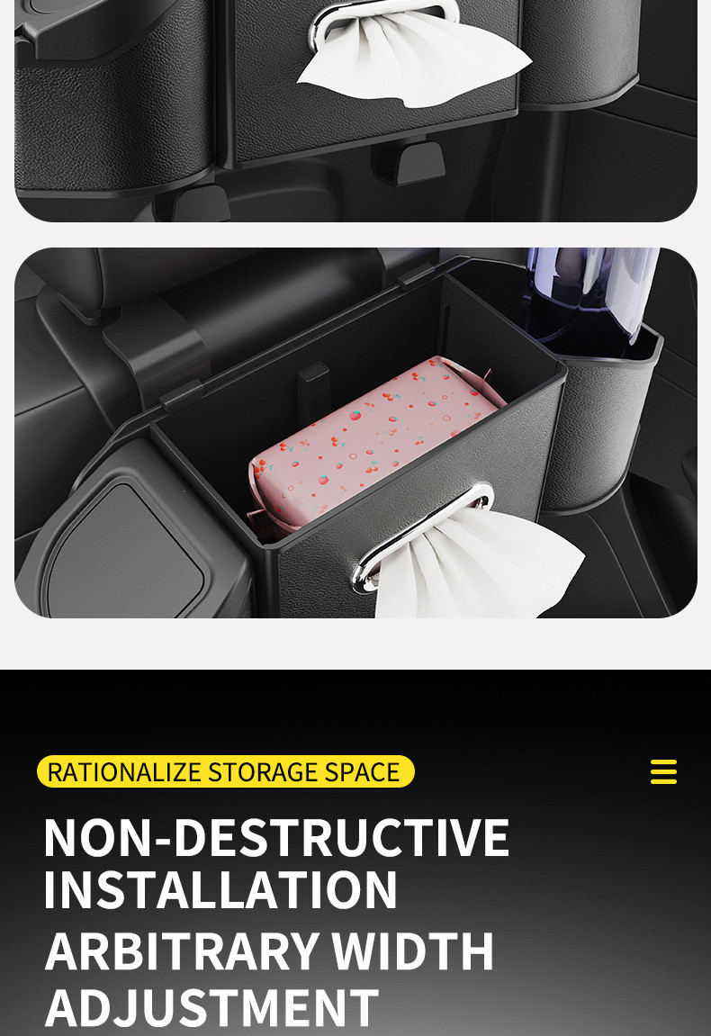 Car Storage Rack Multi-Purpose Vehicle Rear Seat Storage Box For Luxeed ...