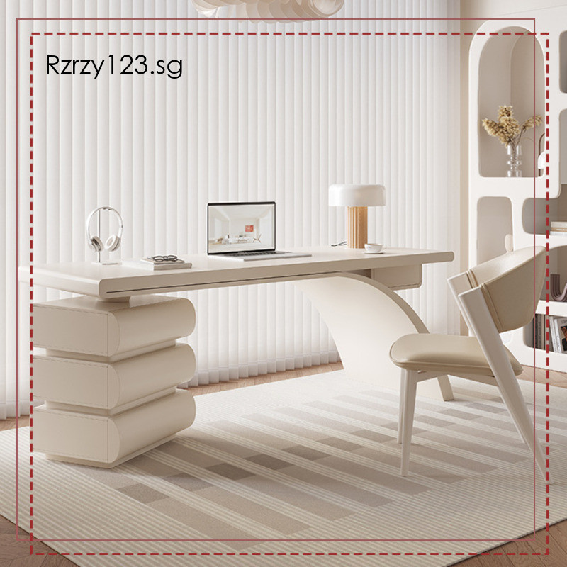 Rzrzy.123.Sg French Shaped Computer Table Cream Style Laptop Table ...