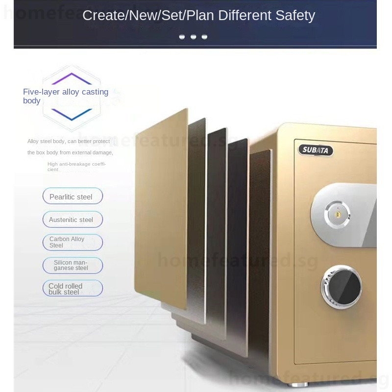 Safe Box Security All-Steel Mechanical Knob Password Home Office ...
