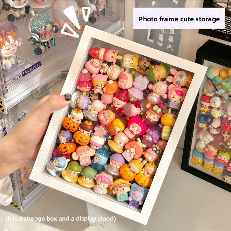 SJY Large Capacity Cute Particle Storage Photo Frame Particle Display ...
