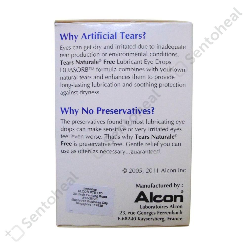 Alcon Tears Naturale Free Lubricant Eye Drops - Preservative free ...