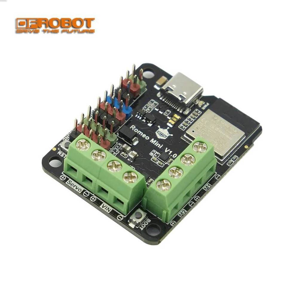 DFRobot Romeo Mini ESP32-C3 Robot Control Dev Board with 2x1.7A motor ...