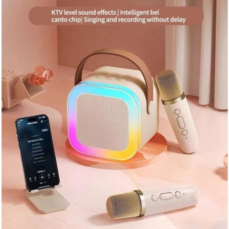 Wireless Mini Karaoke Speaker With Karaoke Bluetooth Microphone Home ...