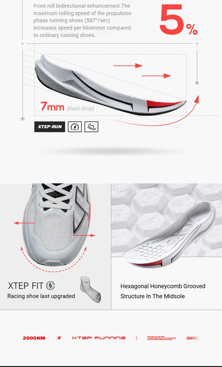 XTEP 2000km 5.0 New colors for the Year of the Horse Durable and ...