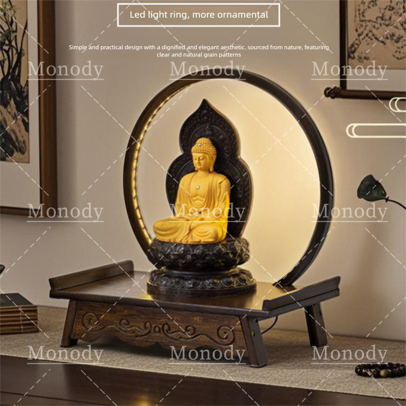 Buddhist Shrine Small God Of Wealth Offering Table, Incense Table, Home ...