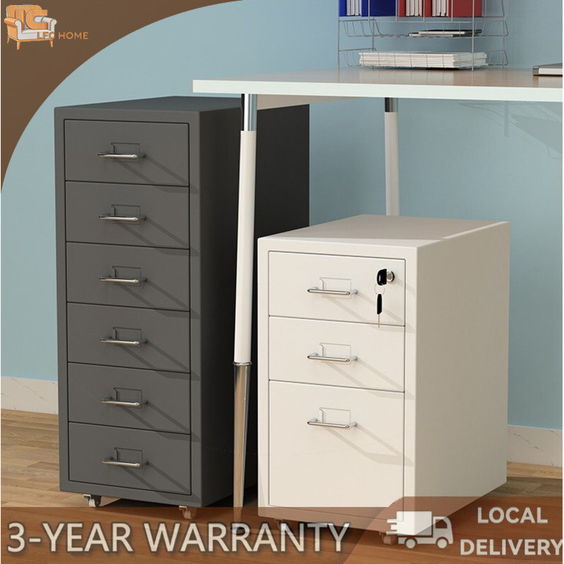 File Cabinet 5 Layer 3 Layer Metal Drawer Storage with Lock for Home ...