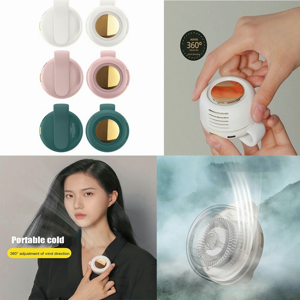 [Local Stock]Portable Mini Fan 360 Degree Wind Direction Bladeless Push ...