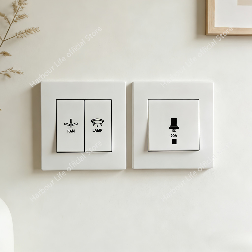 Sticker Label Switch Plug / Socket Symbol & Word for Whole House ...