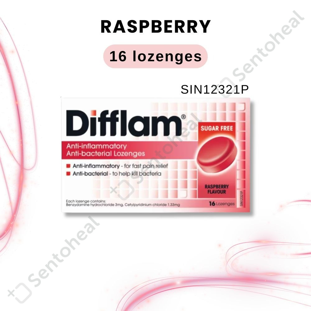 Lozenges Difflam Honey Lemon/ Eucalyptus n Menthol/ Raspberry Lozenges ...