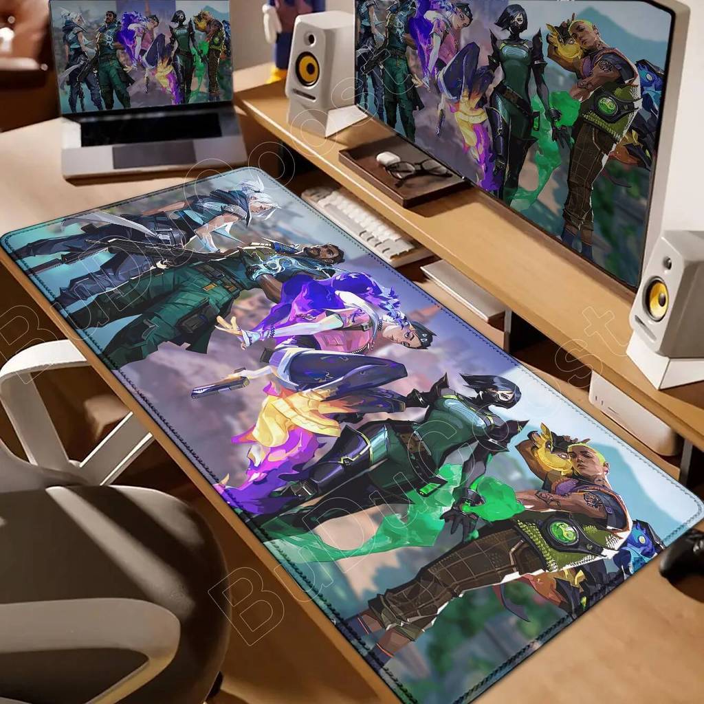 Cool Valorant Gaming Mouse Pad Desk Mat with Stitched Edge Non-Slip ...