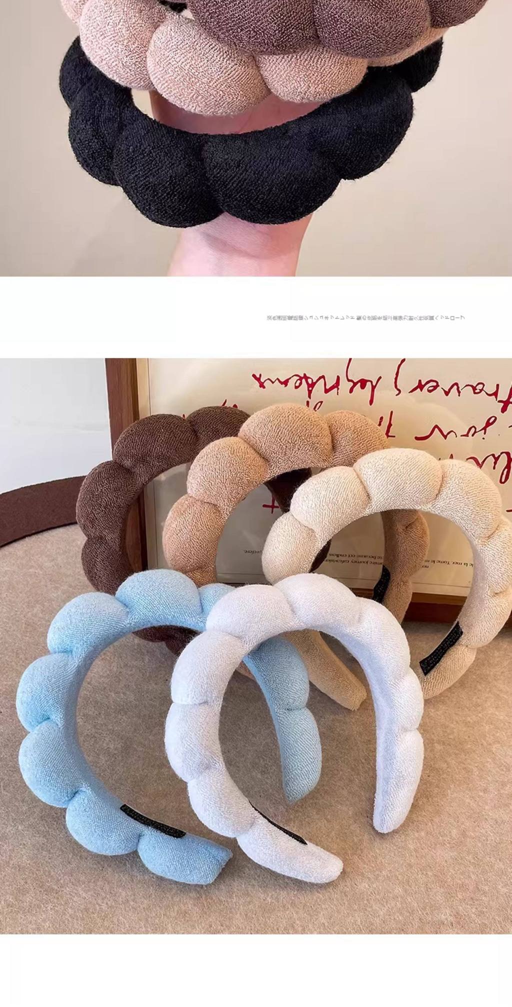 Zhao Lusi Same Style Cloud Face Wash Headband Female 2026 New Style ...