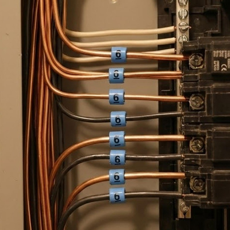 PVC Insulated Wire Marking Labels | Cable Tags Set Numbers 0-9 ...
