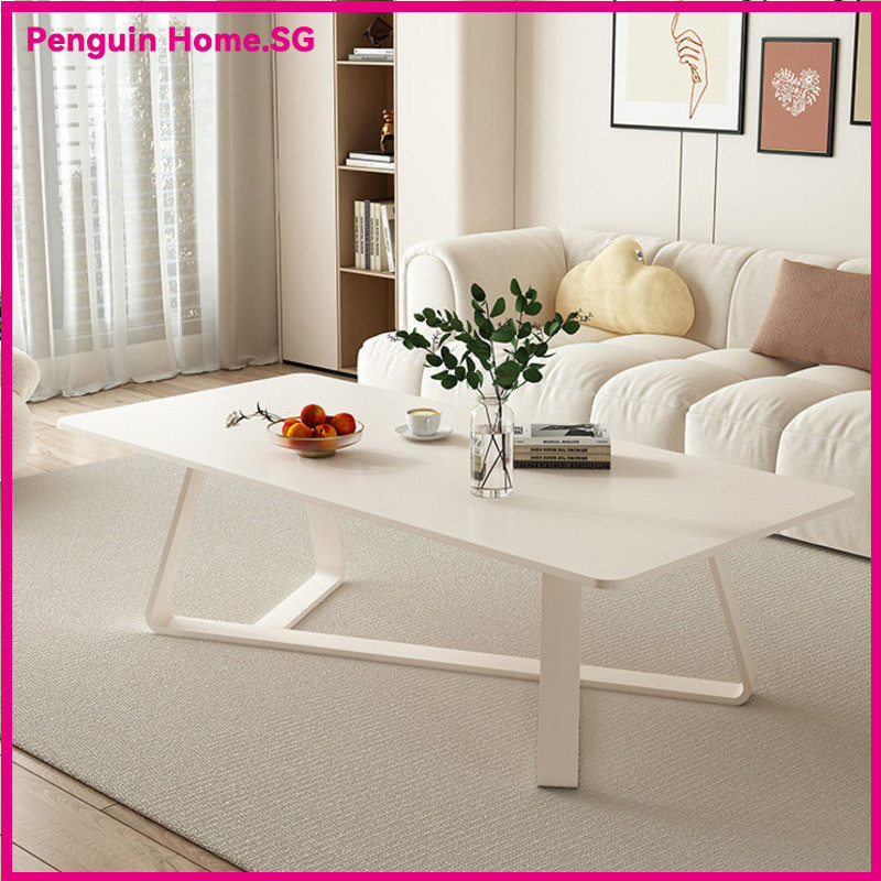 Coffee Table Home Cream-style Rectangular Rounded-corner Tea Table ...