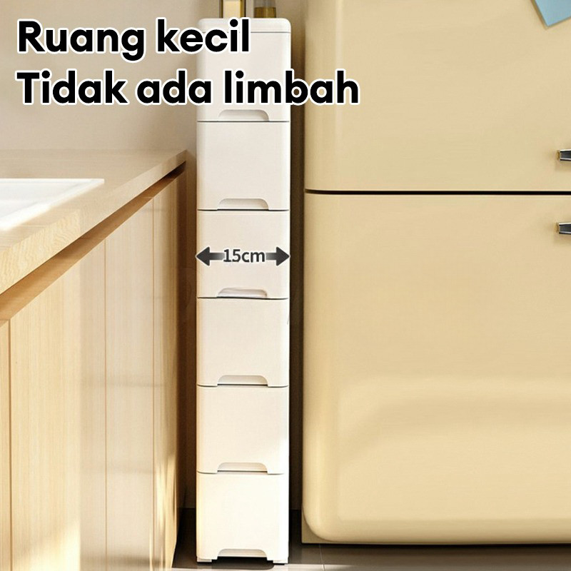【SG Stock】Gap Drawer Cabinet Plastic Kitchen Drawer Cabinet With Wheels ...