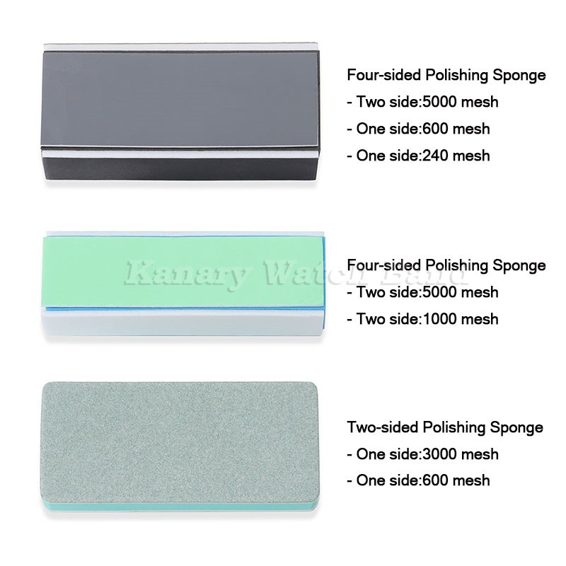 Watch Parts Cleaner Rod Polishing Block Sponge Mesh Polishing Files ...