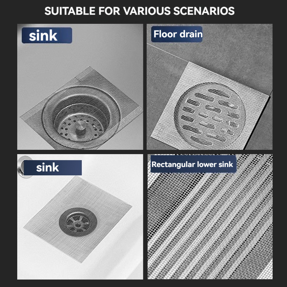 Cutable Shower Drain Hair Catcher Disposable Shower Drain Sticker ...