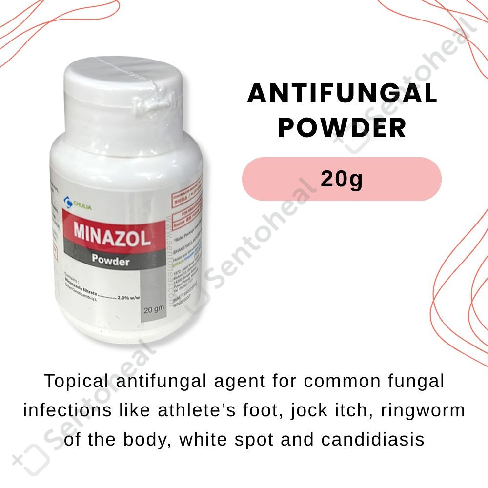 Minazol (Miconazole) anti-fungal powder 20g | Shopee Singapore