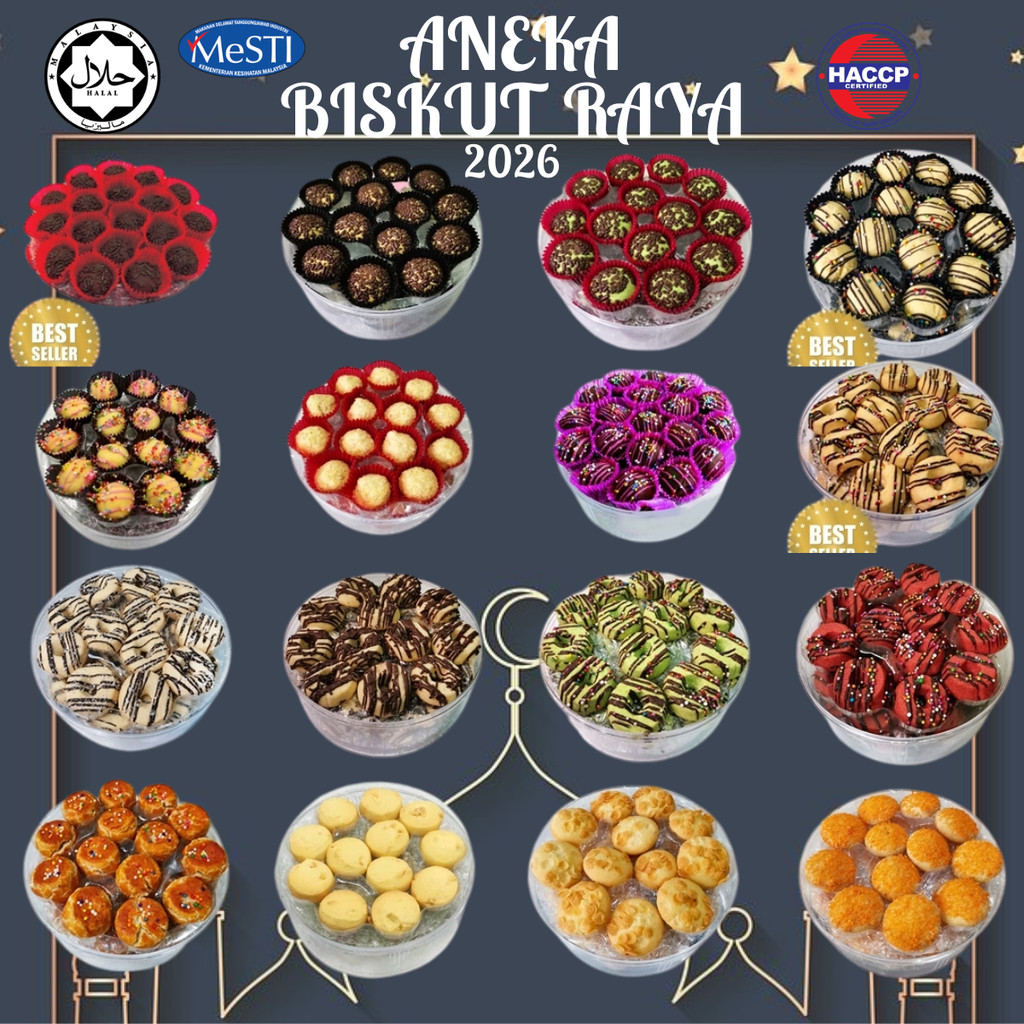 [LEBARAN CAKE 2026] Various Types of Raya Biscuits Raya Cookies ...