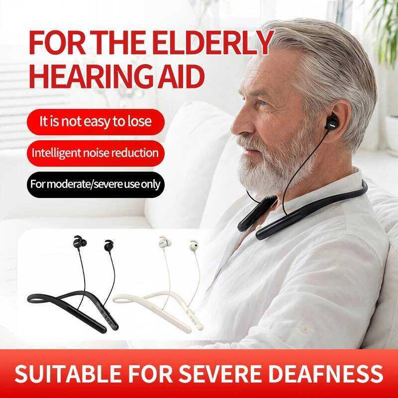 Neckband Bluetooth Hearing Aid Amplifier For Moderate to Severe Hearing ...